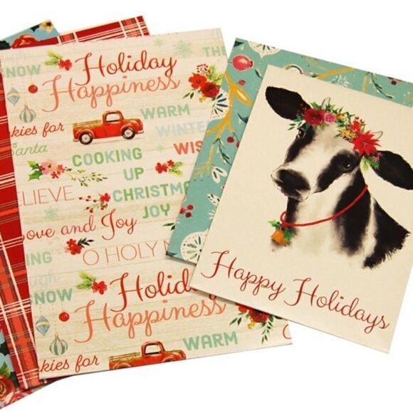 ❄️ New Pioneer Woman (5) Christmas Holiday Wish Folding Carton Paper Gift Boxes - Picture 4 of 6